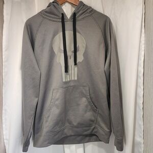 The Punisher MARVEL Mens HOODIE Sweatshirt Size‎ Large Grey